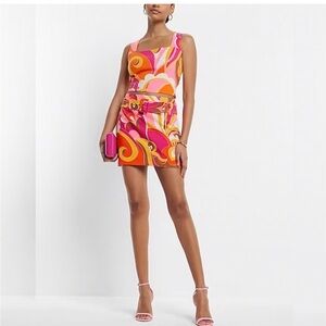 Express Spiral Mini Skirt